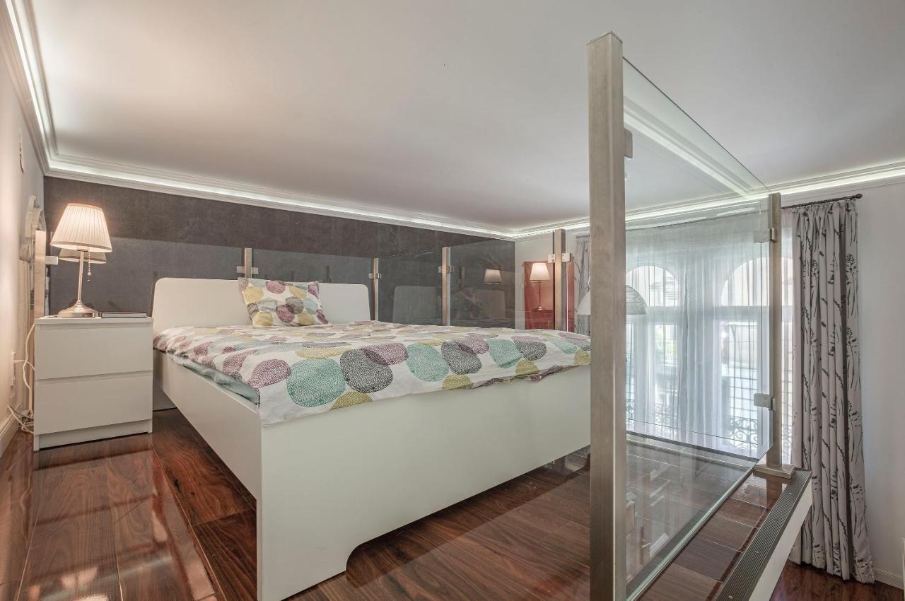 Ferienwohnung Luxury Art Deco Flat / Big Balcony Budapest Exterior foto