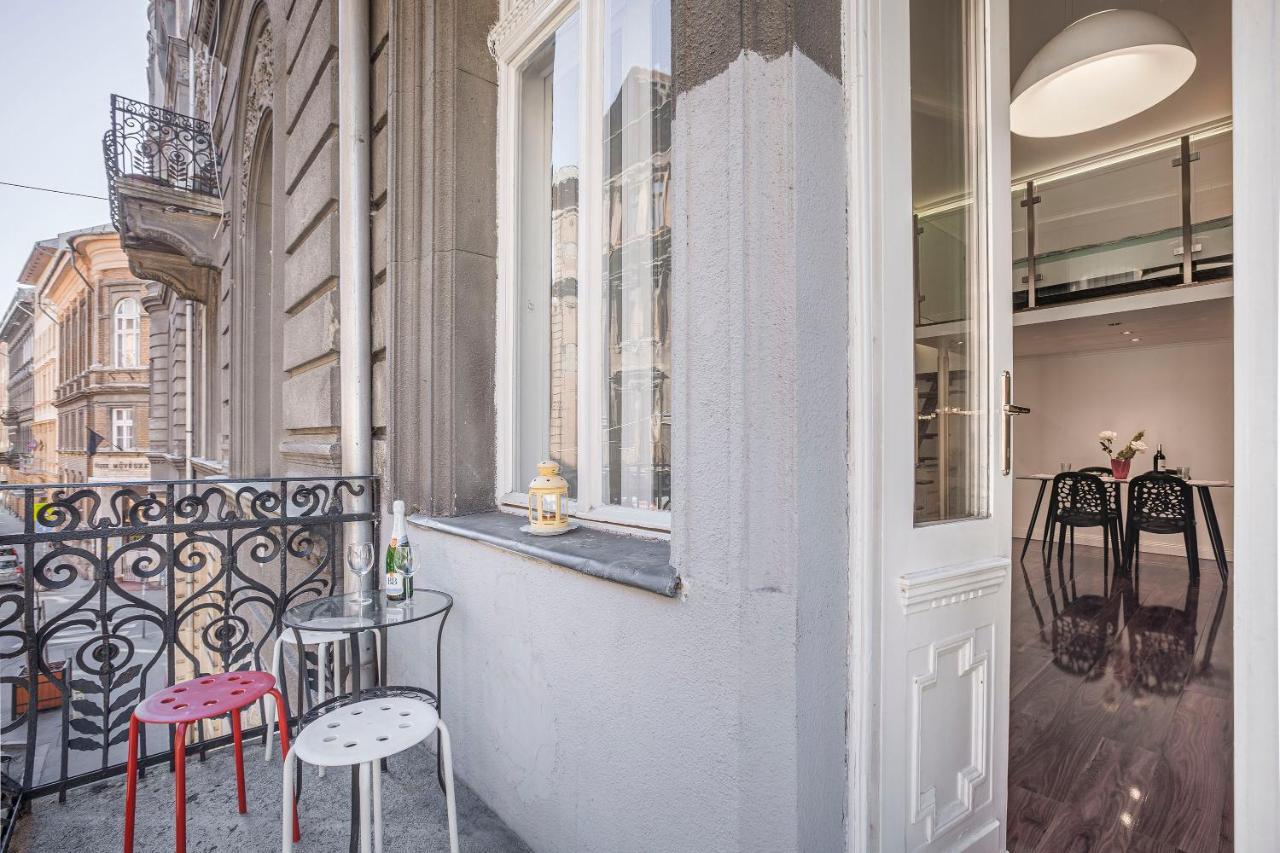 Ferienwohnung Luxury Art Deco Flat / Big Balcony Budapest Exterior foto