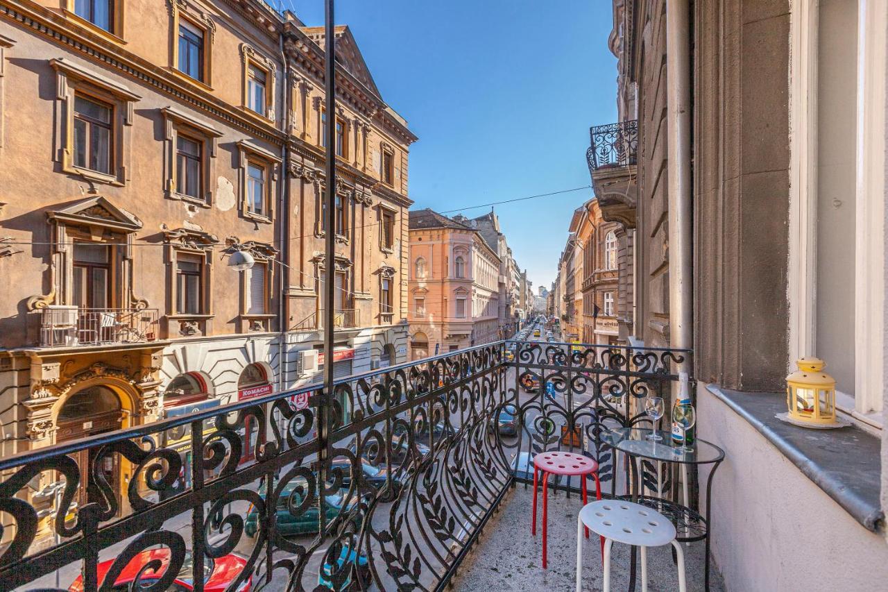 Ferienwohnung Luxury Art Deco Flat / Big Balcony Budapest Exterior foto