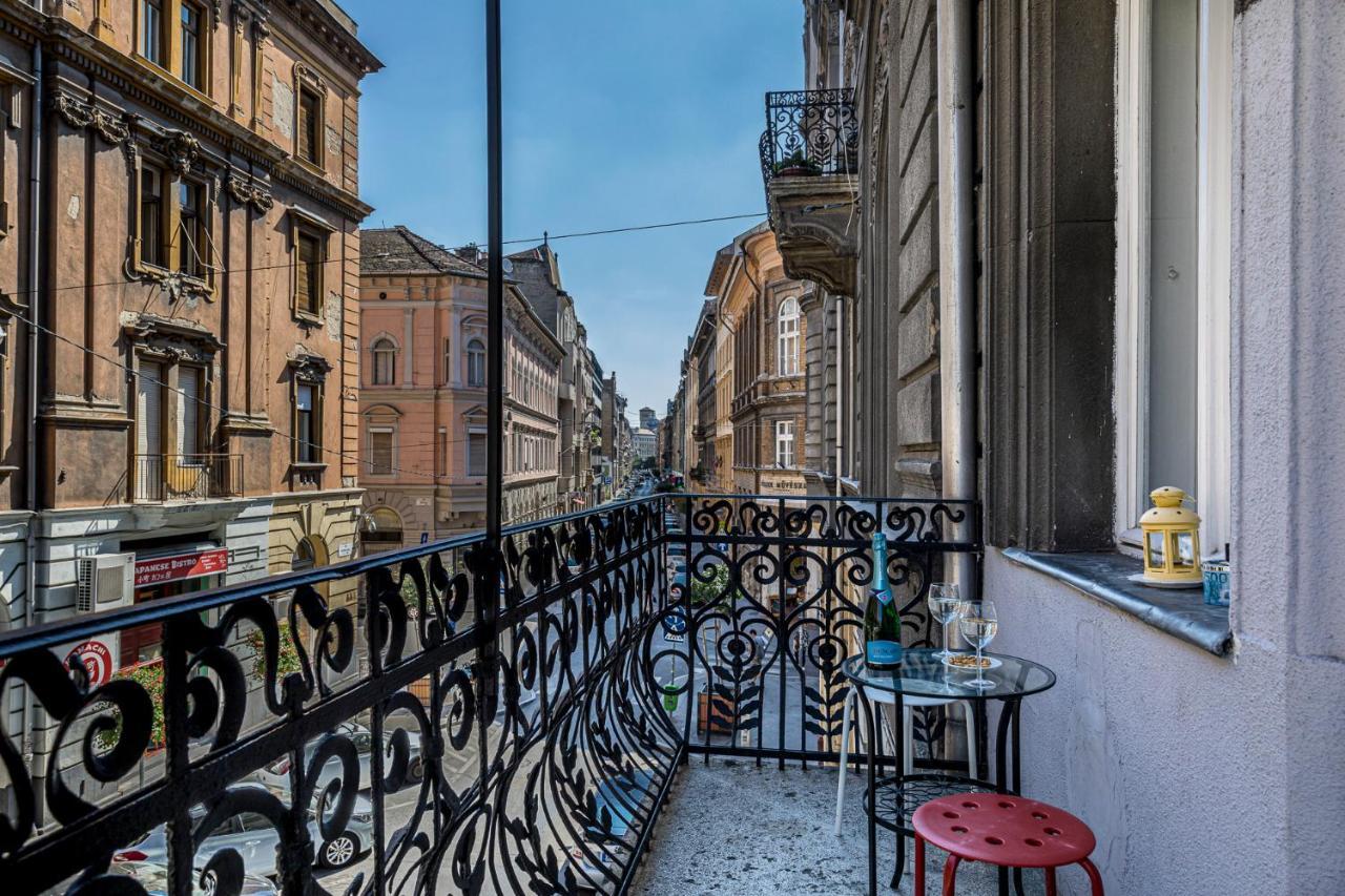 Ferienwohnung Luxury Art Deco Flat / Big Balcony Budapest Exterior foto